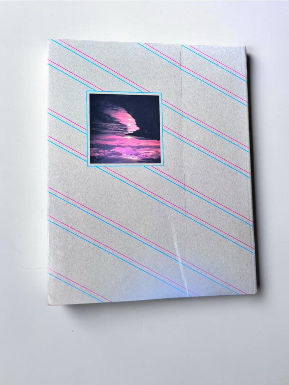 Vintage 80s Photo Album Scrapbook Pastel Stripe Beach Design Canada